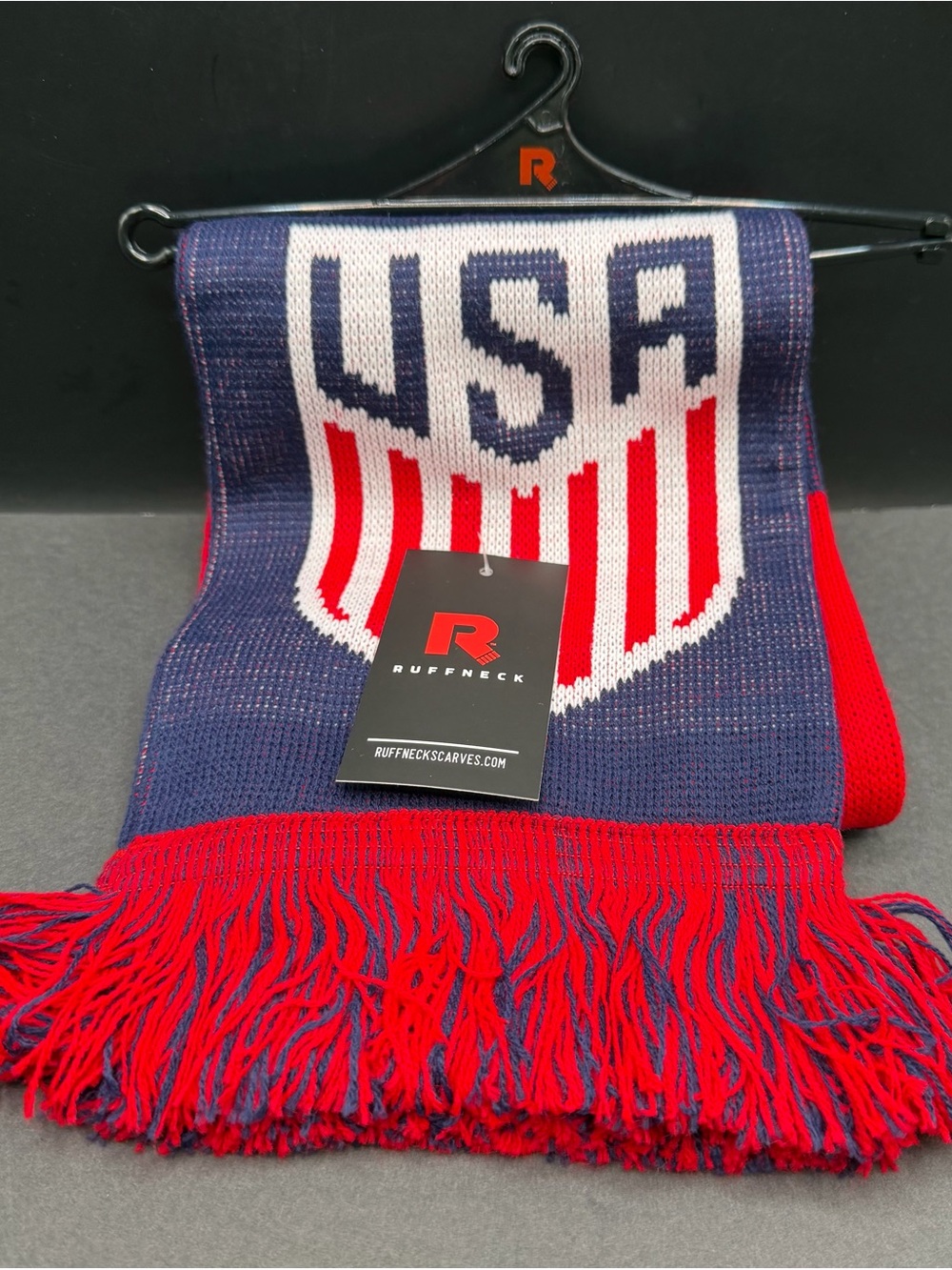 Ruffneck USA Knit Scarf - Red/Navy/White- Insider, NWT